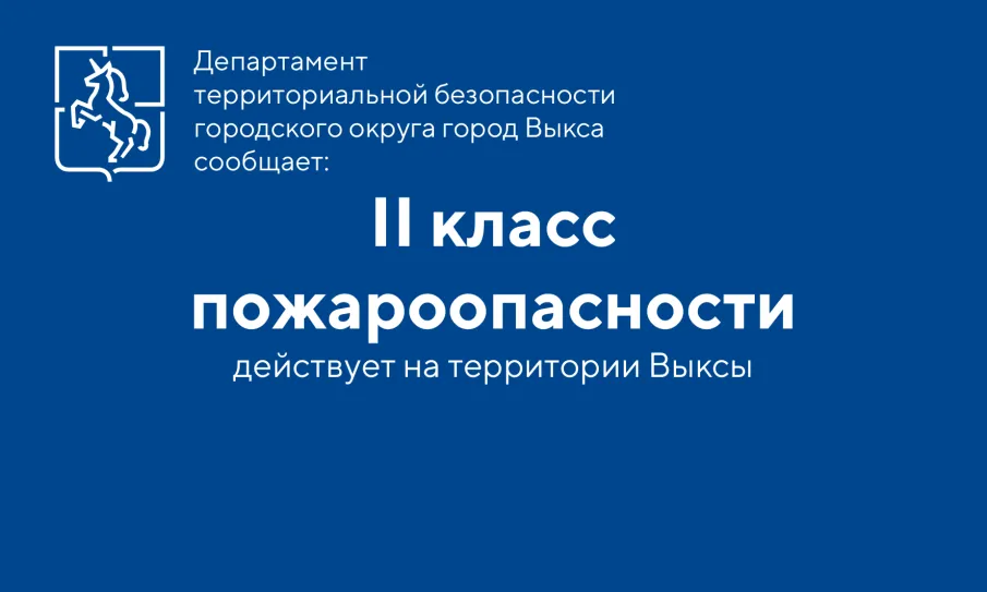 В Выксе установился II класс пожароопасности